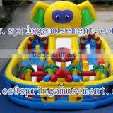Lovely Elephant Inflatable Fun City for KidsSP-FC040