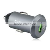 Quick Charge 3.0 Car Charger with Aluminum Alloy Grey