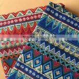 Linen Printed Fabric National Style Table Cloth Pillow thumbnail-2