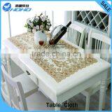 Embroidery Table Cloth of Big Custom Design Square Polyester Embroidery Table Cloth