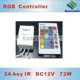 24 Key LED RGB Strip Amplifier DC12V Wireless Rgb Led Controller