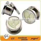TP011026 Stainless Steel Glow in the Dark Ear Plug thumbnail-4