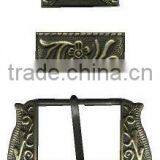 Belt Buckle for Leather Products With Metal Loop and Tip Clip thumbnail-2