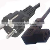 Europe power cord German plug to C13 Connector VDE,RoHS