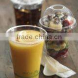 24oz Clear PET Disposable Plastic Fruit Juices For Ice Cream Cups Factory thumbnail-1