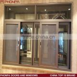 Factory cheap price aluminum sliding window with mosquito net