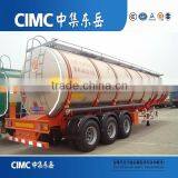 CIMC 36000l New Condition Diesel Fuel Tank Trailer , Tanker Semi Trailer thumbnail-2