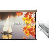 Manual Wall Mounted Projector Screen LED Backlight Type and Yes Wide Screen thumbnail-1
