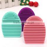 Hot Brushegg Clean Brushes Makeup Wash Brush Silica Scrubber Board Cosmetic Cleaning Tools Makeup Brushes thumbnail-1