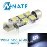 Hotselling Led Festoon 5050 8smd 12v 5w Led Car Bulb
