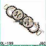 Five Ring Shaped Rhinestone Shoe Ornament/ Shoe Accessory/ Shoe Trim thumbnail-1