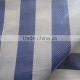 180gsm Blue White Stripe PE Tarpaulin Canopy, Awning,Market Stall Tarp