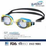 Cute Style Fish Frame Best Safety Design Confortable Seal Kids Swimming Goggles