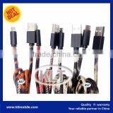 Leather USB Cable / Cowboy Usb Cable for Mobile Phone thumbnail-2