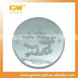 Zinc Alloy Casting Engraved Customized Blank Silver Coin thumbnail-2