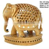 Rajasthan Handicrafts Elephants/wood handicrafts-elephant/handmade carving sandalwood elephant