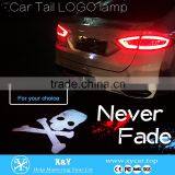 Red Car Led Laser Fog Light Rear Anti-Collision Brake Tail Lights Warning Lamp Logo Brake Light thumbnail-1