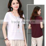 Loose Pure Color Coat Joker T-shirt thumbnail-5