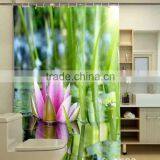 Photo Printed Lotus Shower Curtain thumbnail-2