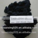 100% Sheep Cashmere, 20.5mic& 40-50mm, Dyed Dark Blue Color, 100% Real Color thumbnail-1