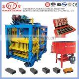 Ghana QTJ4-25 Brick Making Machine,concrete Hollow Block Machine,small Scale Block Making Machine