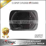 55W High Power 5x7" Led Headlight Replacement Bulb Sealed Trims for 79-01 H6054 Jeep Cherokee Ni-ssan Honda thumbnail-6