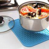 Popular Kitchenware Pink Rectangle Silicone Draining Mats thumbnail-2