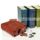 Book Shape Money Saving box,custom made plastic book shape coin bank,creative pvc money box