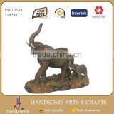 11Inch Resin Home and Garden Decor Lively Animal Sculpture Elephant Statues thumbnail-1