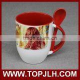 Topjlh Special Offer Sublimation Colored Coffee Mug Spoon thumbnail-4