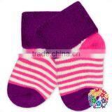 Baby Boys And Girls Yiwu Cotton Sock Print Dots And Stripe Sock Leg Warmer Set thumbnail-5