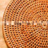 Round Rattan Coasters With Holder (Set of 6) / Rattan Platemat thumbnail-6