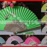 Popular Bamboo Crafts Fabric Fan thumbnail-1