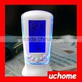 UCHOME 3 in 1 Light Calendar Thermometer Grandfather Clock With Birthday Reminding thumbnail-2