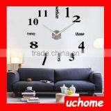 UCHOME Modern Home Decoration 3D DIY Sticker Wall Clock thumbnail-5