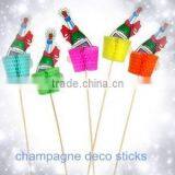 Honeycomb Figures Fixed on Printed Cards With Picks thumbnail-1