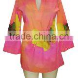 Mini Tunic Deep Neck Dress thumbnail-1