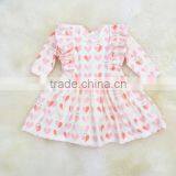 Baby Girls Valentine's Day Dress Kids Fall Long Sleeve Ruffle Dress thumbnail-1