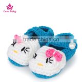 Latest desigh cute baby adult hand crochet wool shoes LBS20151223-20