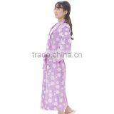 Super Soft Printed Coral Fleece Dressing Gown Lady thumbnail-2