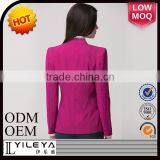 2014 Latest Design Crochet Lace Patchwork Women Business Suit Coat thumbnail-3