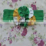 2016 Newest and Fashion Elastic Hair Band,three Flower Shape Headband,bright Colorful Hair Band With Elastic thumbnail-4