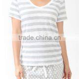 Striped Polka Dot Pajamas Set thumbnail-4