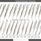 Professional Stainless Steel Fine Point Curved Straight Tip Tweezers Eyelash Extension Tweezers
