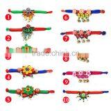 Women National Fabric Flower Bells Bracelet Handmade Cotton thumbnail-1