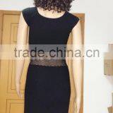 Sexy Mesh on Waist Women Seamless Dress thumbnail-2