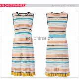 2017 New Style Women Colorful Strip Knited Dresses Pencil Skirt thumbnail-2