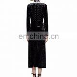 Gothic Punk Rave Black Longsleeve Velvet Dress-jacket Y-735 thumbnail-5