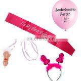 It's my Hen Night Bicthes Satin Bachelorette Sash Set for Hen Party Supply