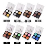 Four-color eye shadow nude makeup earth color smoky eye shadow